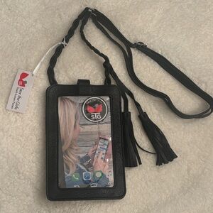 Save the Girls Free Spirit Touch Screen Purse with Strap - Black